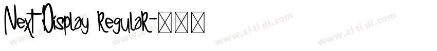 Next Display regular字体转换 Next Display regular字体转换